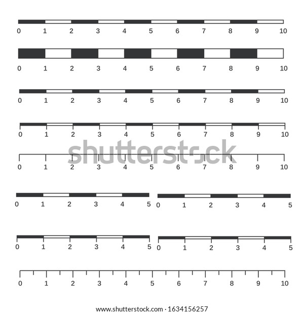 Map Scales Graphics Measuring Distances Scale Stock Vector (Royalty ...