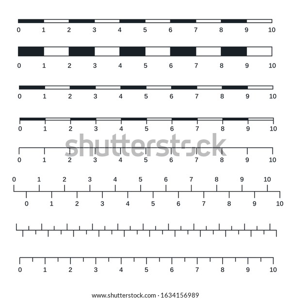 Map Scales Graphics Measuring Distances Scale Stock Vector (Royalty ...