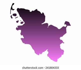 Map of Schleswig-Holstein