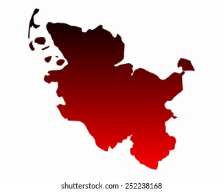 Map of Schleswig-Holstein