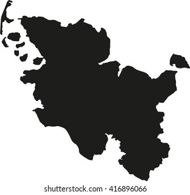 Map of Schleswig-Holstein