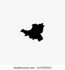 Map of Schwyz - Switzerland Vector Illustration
