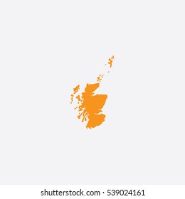 Map of Scotland Vector Illustration

