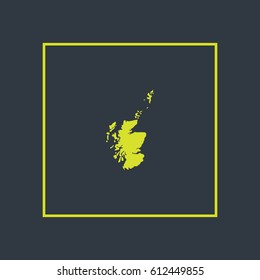 Map of Scotland Vector Illustration

