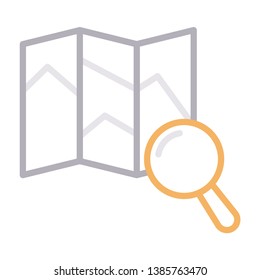 map search color line icon