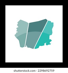 Map of semarang geometric simple logo