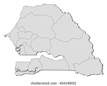 Map - Senegal