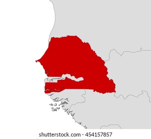 Map - Senegal