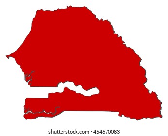 Map - Senegal