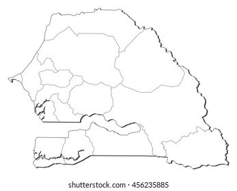 Map - Senegal