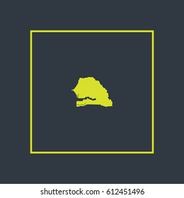 Map of Senegal Vector Illustration

