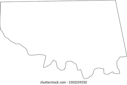 Map Of Sequoyah County In State Of Oklahoma