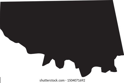 Map Of Sequoyah County In State Of Oklahoma