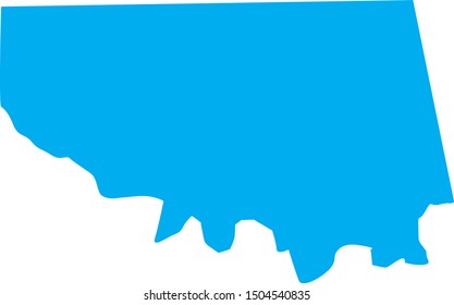 Map Of Sequoyah County In State Of Oklahoma