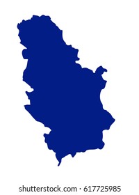 Map Serbia