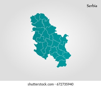 Map of Serbia