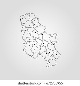 Map of Serbia