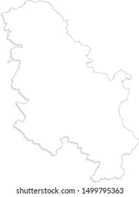 map of the serbia state
