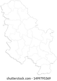 map of the serbia state