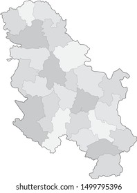 map of the serbia state