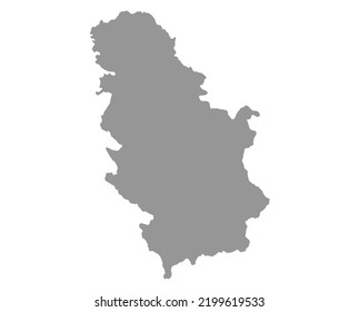 Mapa del fondo vectorial de Serbia. Textura de país aislada