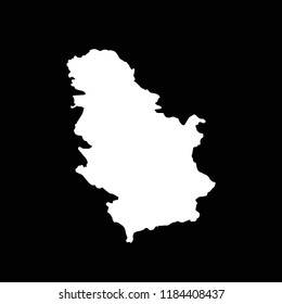 Map Of Serbia. Vector illustration