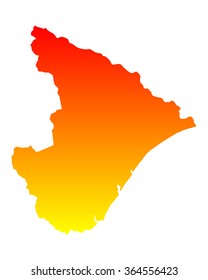Map of Sergipe