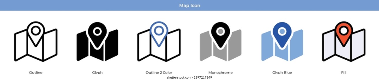Map set with 6 style