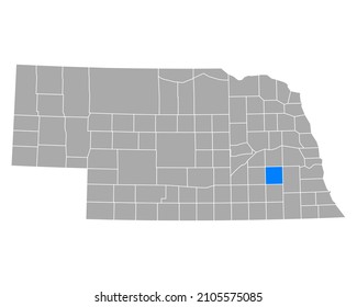 Map of Seward in Nebraska on white