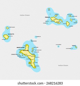 Map of Seychelles