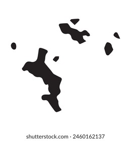 map of Seychelles glyph icon. Illustration vector graphic of map of Seychelles.