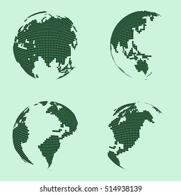 map shaped round vector design