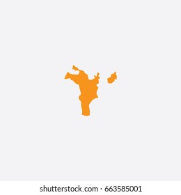 Map of Sharjah - United Arab Emirates Vector Illustration