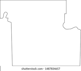 Map Of Shawnee County In The State Of Kansas