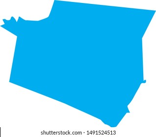 Map of Shelby County in the state of Kentucky