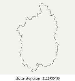 Map of Shiga - Japan region outline silhouette vector illustration
