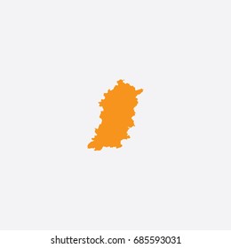 Map of Shumen Province - Bulgaria Vector Illustration Silhouette Design