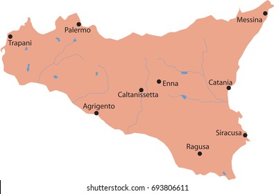 map sicilia
