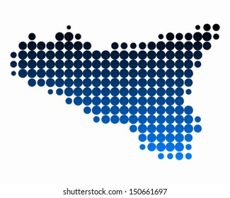Map of Sicily