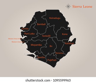 Map of Sierra Leone