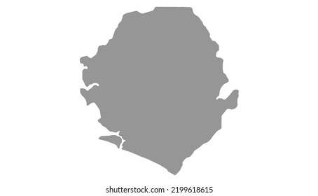 Map Sierra Leone vector background. Isolated country texture