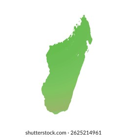 Mapa de Madagascarсar, silhueta de sinais. World Map Globe (em inglês). Ilustração de vetor isolada em fundo branco. continente africano.