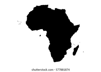 Map Silhouette Africa