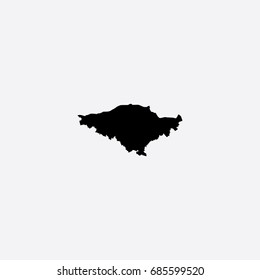 Map of Silistra Province - Bulgaria Vector Illustration Silhouette Design