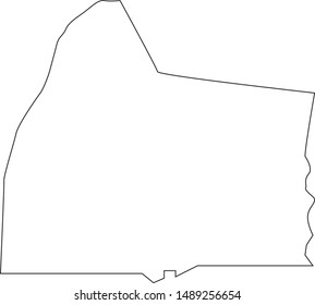 Map of Simpson County in the state of Kentucky
