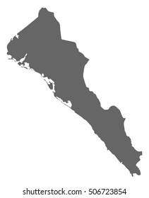 Map - Sinaloa (Mexico)