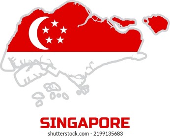 777 Singapore Flag 3d Map Images, Stock Photos & Vectors 