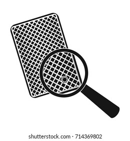 Map single icon in black style. Map, vector symbol stock illustration web.