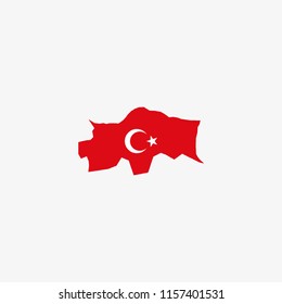 Map of Sirnak - Turkey Vector Illustration
