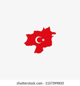 Map of Sivas - Turkey Vector Illustration
